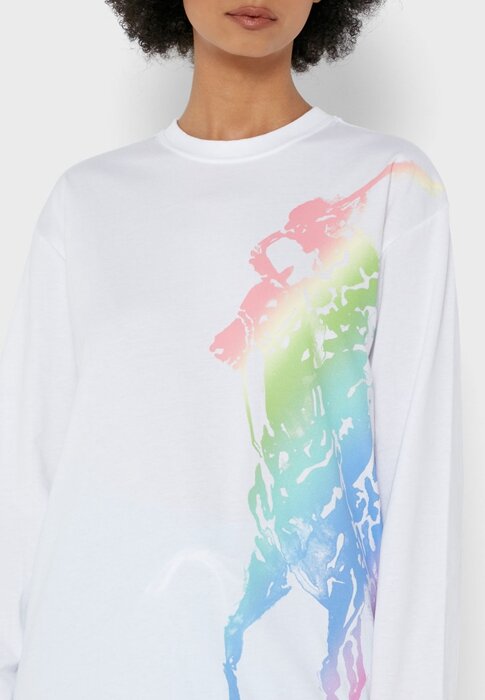 White Women’s Ralph Lauren Graphic T Shirts White Women’s Ralph Lauren Graphic T Shirts