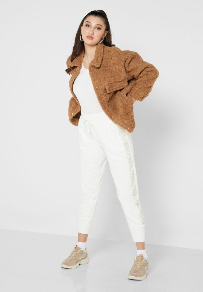 White Women’s Ralph Lauren High Waist Knitted Pants White Women’s Ralph Lauren High Waist Knitted Pants