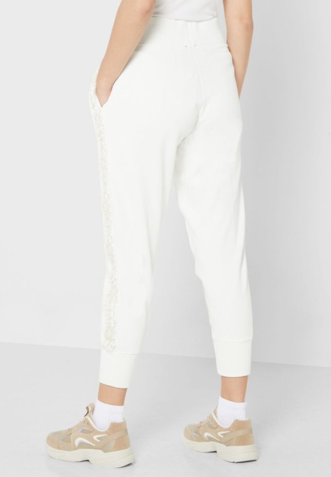 White Women’s Ralph Lauren High Waist Knitted Pants White Women’s Ralph Lauren High Waist Knitted Pants