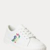 White Women’s Ralph Lauren Janson III Nappa Leather Sneakers White Women’s Ralph Lauren Janson III Nappa Leather Sneakers