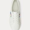 White Women’s Ralph Lauren Janson III Nappa Leather Sneakers White Women’s Ralph Lauren Janson III Nappa Leather Sneakers