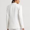 White Women’s Ralph Lauren Linen-Blend Twill Blazers
