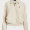 White Women’s Ralph Lauren Linen   Windbreaker