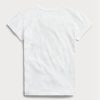 White Women’s Ralph Lauren Logo Cotton Jersey  T Shirts