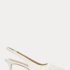 White Women’s Ralph Lauren Lolah Nappa Leather Slingback Heels White Women’s Ralph Lauren Lolah Nappa Leather Slingback Heels