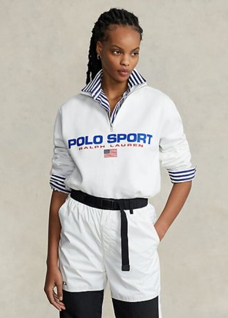 White Women’s Ralph Lauren Polo Sport Fleece Sweatshirts