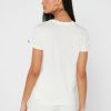 White Women’s Ralph Lauren Round Neck Graphic Tops White Women’s Ralph Lauren Round Neck Graphic Tops