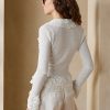 White Women’s Ralph Lauren Ruffle-Trim Cardigan Sweaters