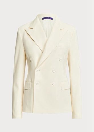 White Women’s Ralph Lauren Safford Wool Gabardine  Blazers