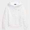 White Women’s Ralph Lauren Shrunken Fit Fleece Hoodie White Women’s Ralph Lauren Shrunken Fit Fleece Hoodie
