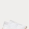 White Women’s Ralph Lauren Train 89 Leather & Oxford Sneakers White Women’s Ralph Lauren Train 89 Leather & Oxford Sneakers