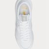 White Women’s Ralph Lauren Train 89 Leather & Oxford Sneakers White Women’s Ralph Lauren Train 89 Leather & Oxford Sneakers