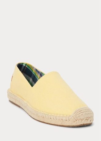 Yellow Men’s Ralph Lauren Cevio Washed Canvas Espadrille