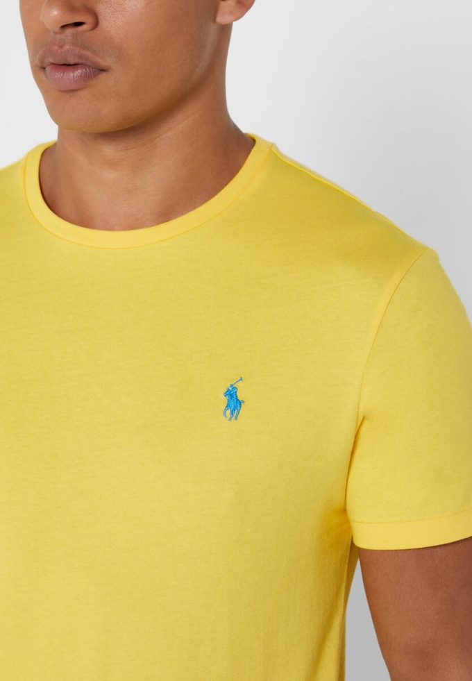 Yellow Men’s Ralph Lauren Chest Logo Crew Neck T Shirts