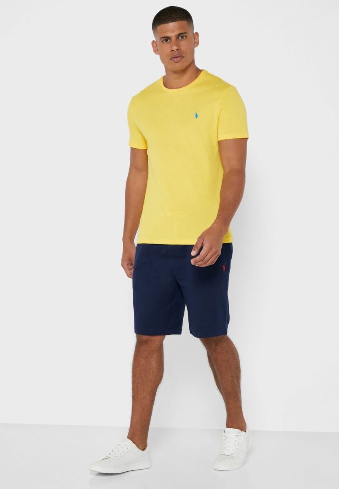 Yellow Men’s Ralph Lauren Chest Logo Crew Neck T Shirts