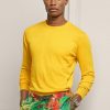 Yellow Men’s Ralph Lauren Cotton Crewneck Jumper Sweaters Yellow Men’s Ralph Lauren Cotton Crewneck Jumper Sweaters