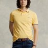 Yellow Men’s Ralph Lauren Custom Slim Fit Mesh Polo Shirts