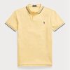 Yellow Men’s Ralph Lauren Custom Slim Fit Mesh Polo Shirts