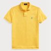 Yellow Men’s Ralph Lauren Custom Slim Fit Mesh Polo Shirts