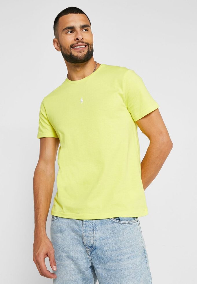 Yellow Men’s Ralph Lauren Essential Crew Neck T Shirts Yellow Men’s Ralph Lauren Essential Crew Neck T Shirts