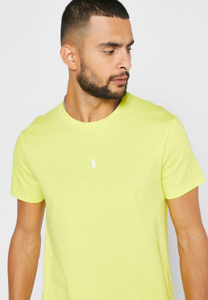 Yellow Men’s Ralph Lauren Essential Crew Neck T Shirts Yellow Men’s Ralph Lauren Essential Crew Neck T Shirts