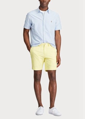 Yellow Men’s Ralph Lauren Stretch Straight Fit Chino  Shorts
