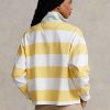 Yellow Women’s Ralph Lauren Striped Cropped Jersey Rugby Shirts