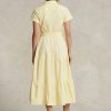 Yellow Women’s Ralph Lauren Belted Tiered Dress