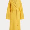 Yellow Women’s Ralph Lauren Double-Faced Wool-Blend Wrap Coats