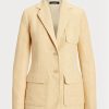 Yellow Women’s Ralph Lauren Herringbone Linen   Blazers