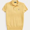 Yellow Women’s Ralph Lauren Slim Fit Cashmere Polo Shirts