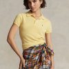 Yellow Women’s Ralph Lauren Slim Fit Cashmere Polo Shirts