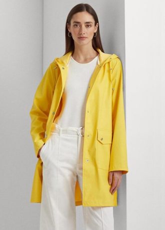 Yellow Women’s Ralph Lauren Waterproof Hooded Raincoat  Jackets